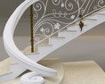 Classical Staircase 04 Modelo 3d