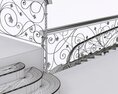 Classical Staircase 04 Modelo 3D