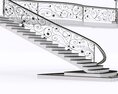 Classical Staircase 04 Modelo 3d