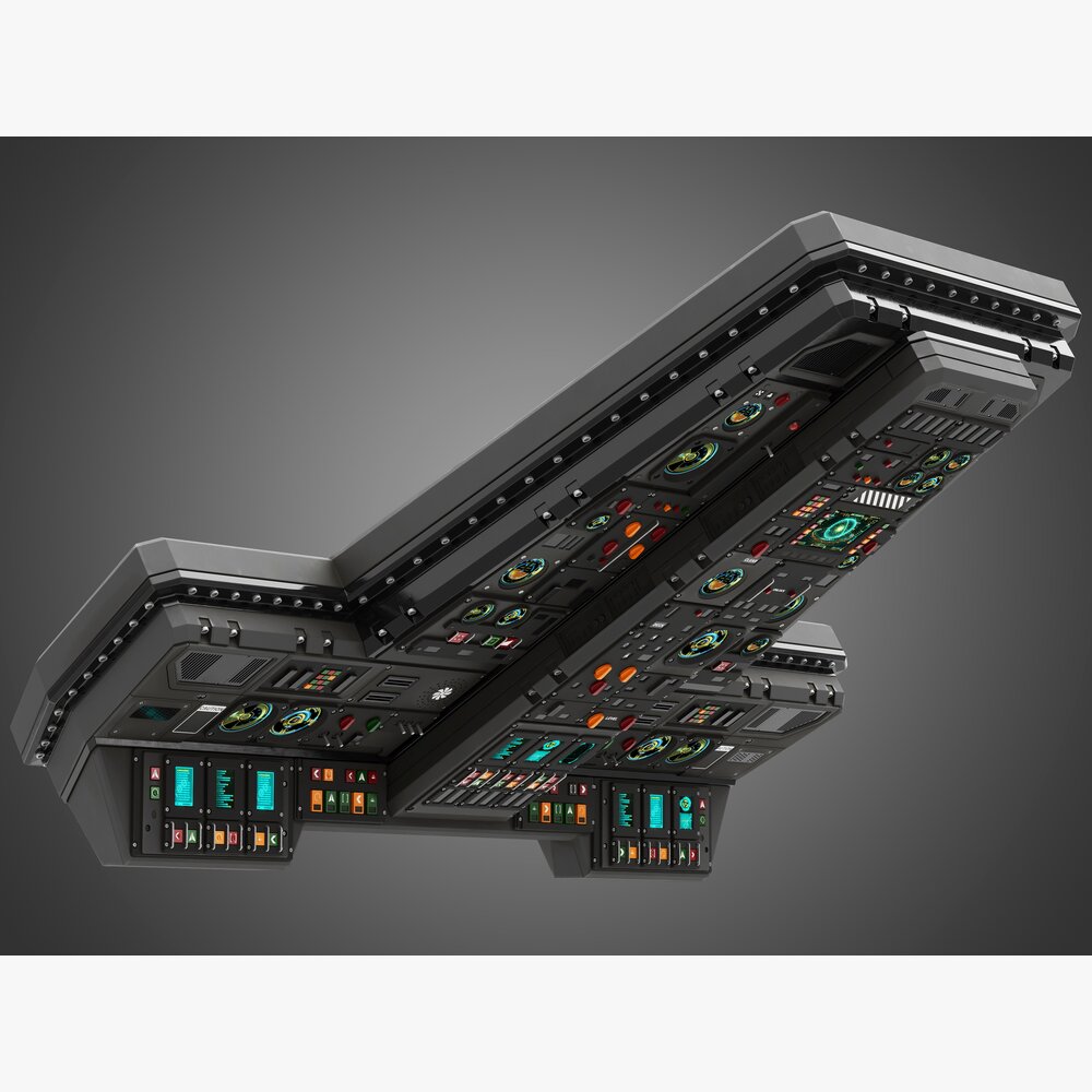 Spaceship Top Control Panel 3D model