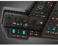 Spaceship Top Control Panel 3D-Modell