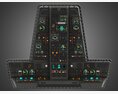 Spaceship Top Control Panel 3d model