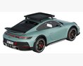 Porsche 911 Dakar 2023 3D模型 顶视图