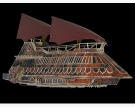 Star Wars Khetanna Jabba Sail Barge Modèle 3D