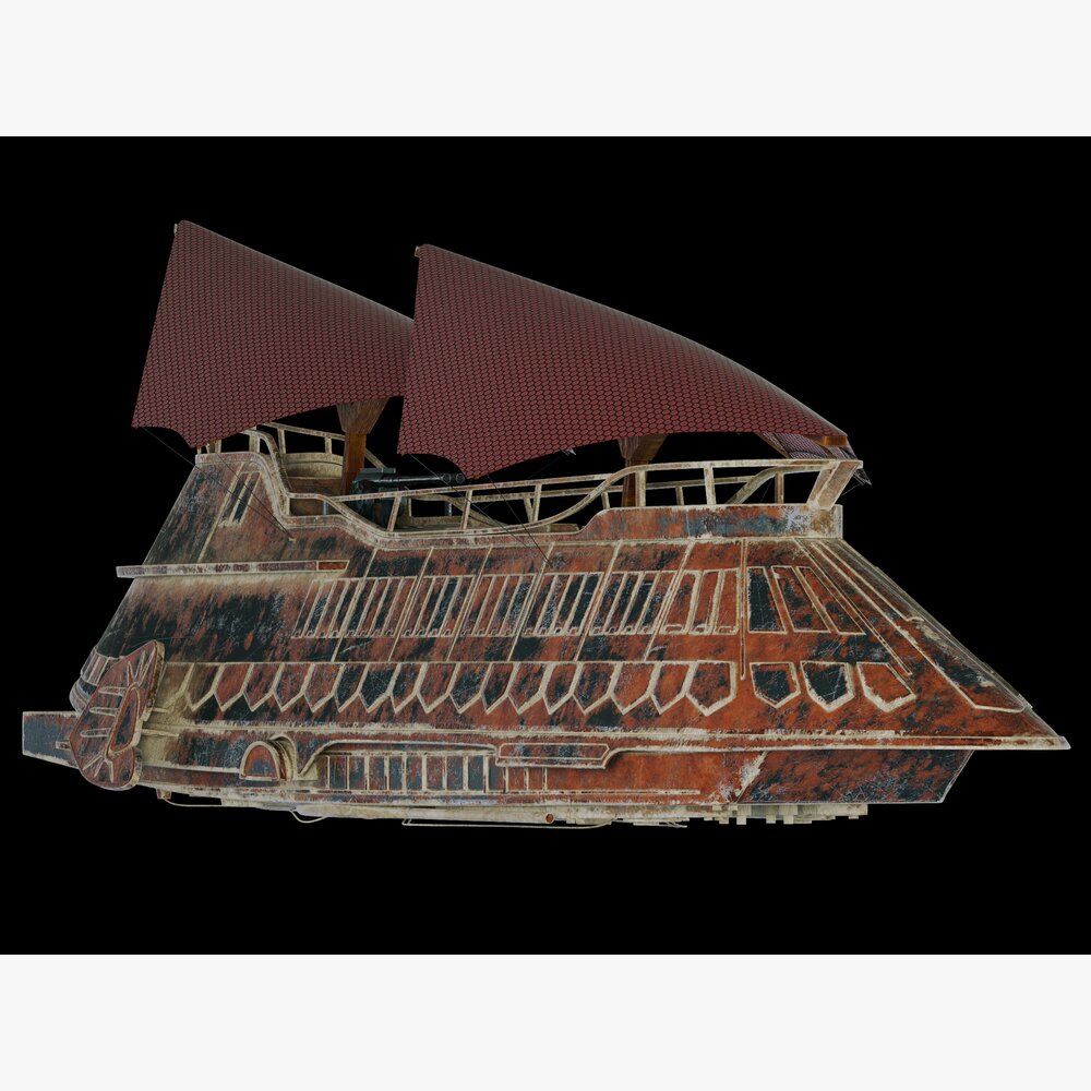 Star Wars Khetanna Jabba Sail Barge 3D model