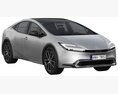 Toyota Prius 2023 3D模型 后视图