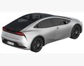 Toyota Prius 2023 3D模型 顶视图