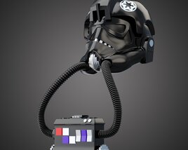 Star Wars Imperial TIE Pilot Helmet Modèle 3D