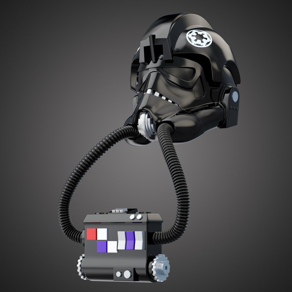 Star Wars Imperial TIE Pilot Helmet 3D model