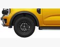 Ford Ranger Wildtrak 2023 3D模型 正面图