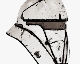 Star Wars Damaged Tank Trooper Helmet Modello 3D