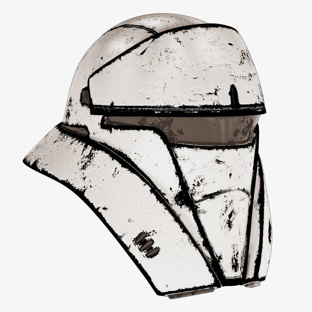 Star Wars Damaged Tank Trooper Helmet 3D model