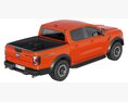 Ford Ranger Raptor 2023 3D模型 顶视图