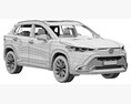 Toyota Corolla Cross Hybrid 2023 Modello 3D seats