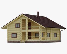 Wooden House 3D model