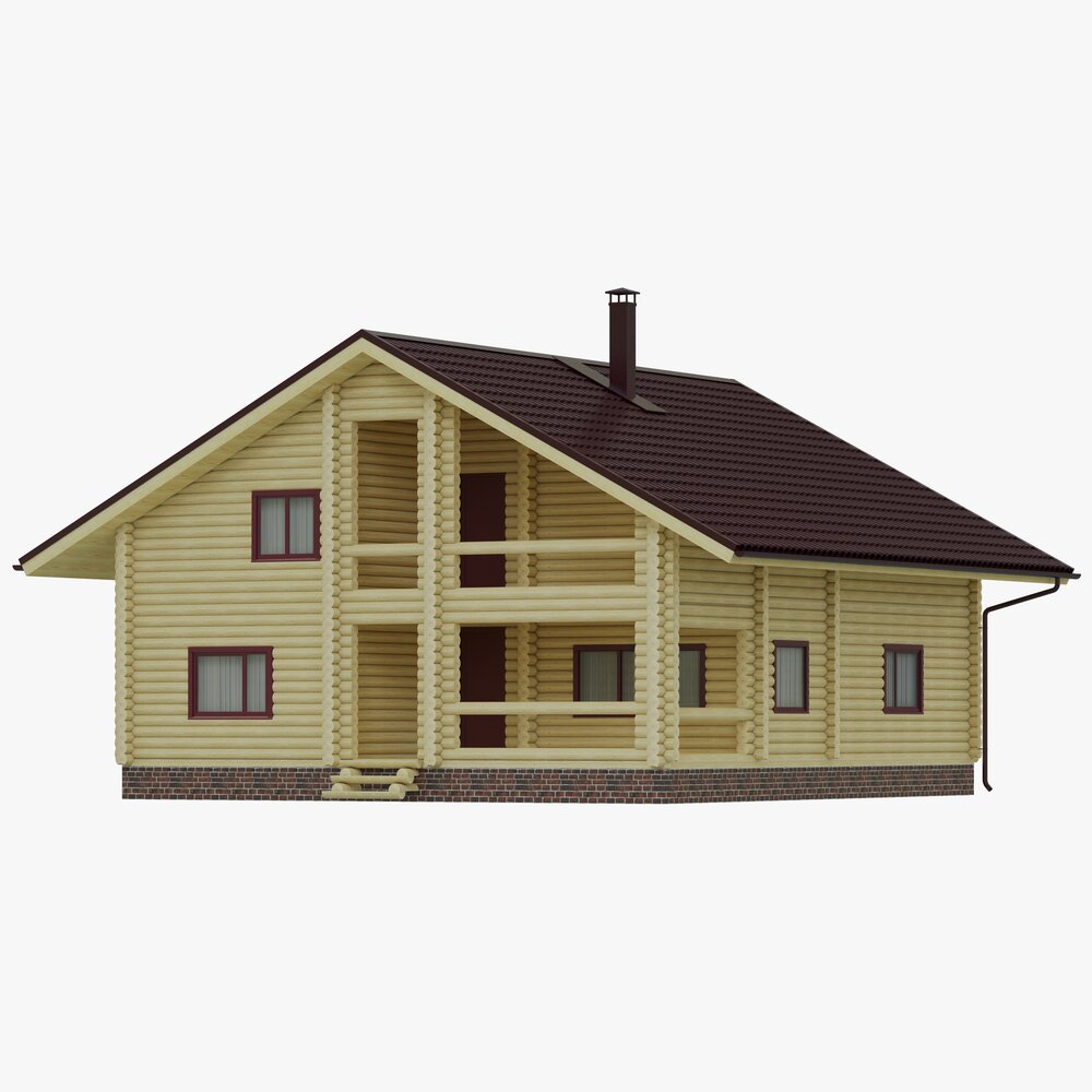 Wooden House Modelo 3D