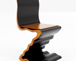 Zig Zag Chair 788 By Garry Knox Bennett 3D model