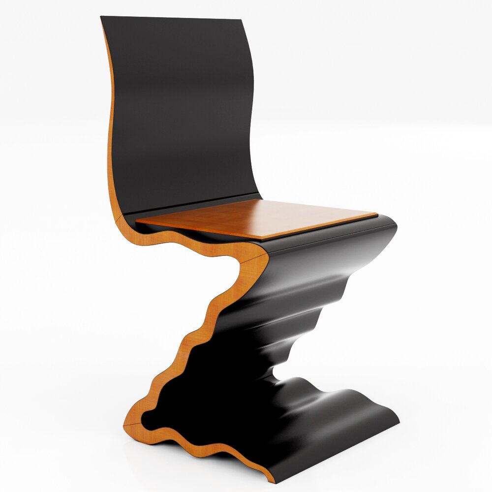 Zig Zag Chair 788 By Garry Knox Bennett 3D-Modell