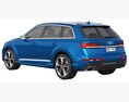 Audi Q7 2024 3D-Modell wire render