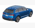 Audi Q7 2024 3D 모델  top view