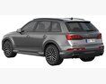 Audi SQ7 2024 3D-Modell wire render