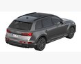 Audi SQ7 2024 3D модель top view