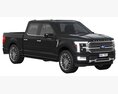 Ford F-150 Platinum 2024 3D 모델  back view