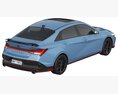 Hyundai Elantra N 2024 3D-Modell Draufsicht
