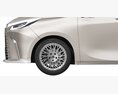 Lexus LM 2024 Modello 3D vista frontale