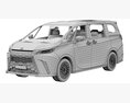 Lexus LM 2024 3D-Modell seats