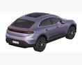Porsche Macan 4 Electric 3D-Modell Draufsicht