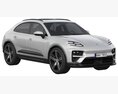 Porsche Macan Turbo Electric 3Dモデル 後ろ姿