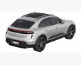 Porsche Macan Turbo Electric Modello 3D vista dall'alto