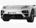 Porsche Macan Turbo Electric 3D-Modell clay render