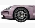 Porsche Taycan 4S Sport Turismo 2024 3D-Modell Vorderansicht