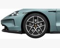 Porsche Taycan 2024 3D 모델  front view