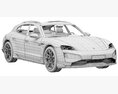 Porsche Taycan Turbo Cross Turismo 2024 3D 모델 