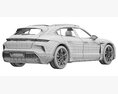 Porsche Taycan Turbo Cross Turismo 2024 3D модель