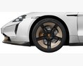 Porsche Taycan Turbo S 2024 3D-Modell Vorderansicht