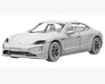 Porsche Taycan Turbo S 2024 3D模型 seats