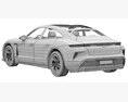 Porsche Taycan Turbo S 2024 3D模型