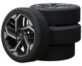 Citroen Tires 3D 모델 