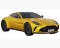Aston Martin Vantage 2024 3D-Modell Rückansicht