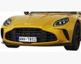 Aston Martin Vantage 2024 3D модель clay render
