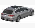 Mercedes-Benz E53 AMG Hybrid Estate 2024 3D-Modell Draufsicht