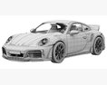 Porsche 911 TECHART GTstreet R Touring 3D 모델  seats