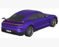 Porsche Taycan Turbo GT Modelo 3D vista superior