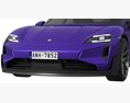 Porsche Taycan Turbo GT 3D 모델  clay render