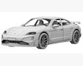 Porsche Taycan Turbo GT 3d model seats