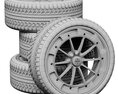 Pagani Tires Modèle 3d